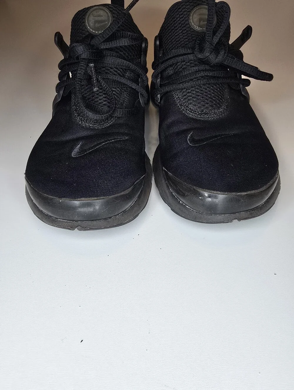 Nike Air Presto Triple Black sneakers, Grade School size 6Y, style 833875-003